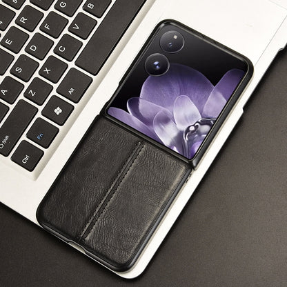 Xiaomi Mix Flip Cow Pattern Sewing Back Cover Phone Case - Premium PU Leather Texture PC + TPU Shockproof Protective Case, Scratch Resistant Slim Lightweight Anti-Fingerprint Full Coverage Mobile Cover