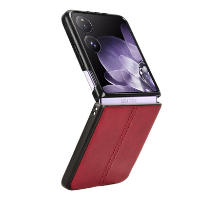 Xiaomi Mix Flip Cow Pattern Sewing Back Cover Phone Case - Premium PU Leather Texture PC + TPU Shockproof Protective Case, Scratch Resistant Slim Lightweight Anti-Fingerprint Full Coverage Mobile Cover