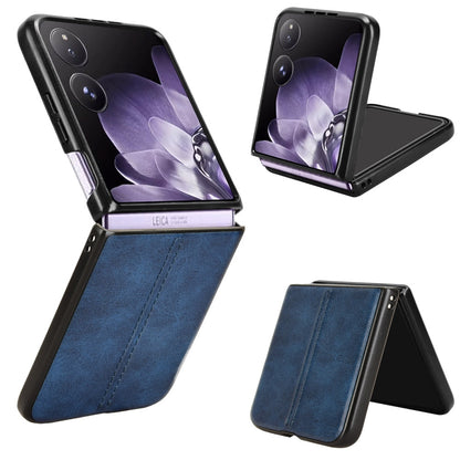 Xiaomi Mix Flip Cow Pattern Sewing Back Cover Phone Case - Premium PU Leather Texture PC + TPU Shockproof Protective Case, Scratch Resistant Slim Lightweight Anti-Fingerprint Full Coverage Mobile Cover