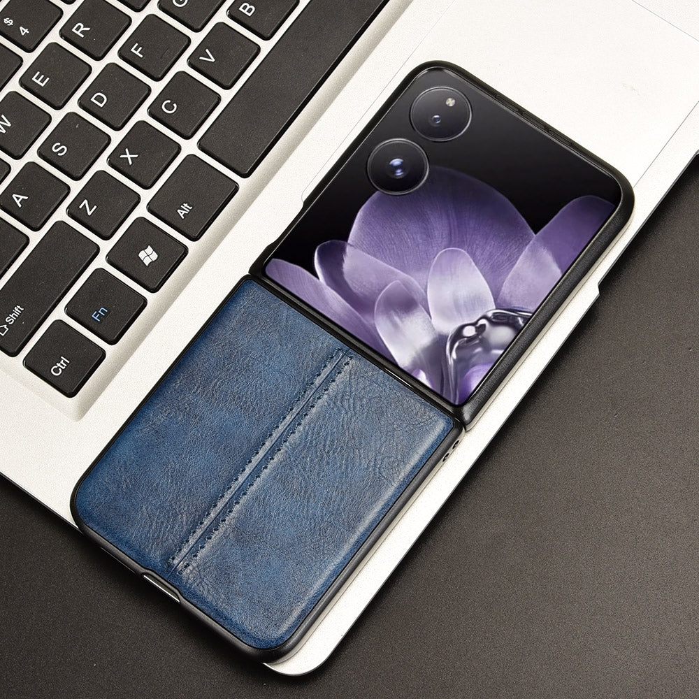 Xiaomi Mix Flip Cow Pattern Sewing Back Cover Phone Case - Premium PU Leather Texture PC + TPU Shockproof Protective Case, Scratch Resistant Slim Lightweight Anti-Fingerprint Full Coverage Mobile Cover