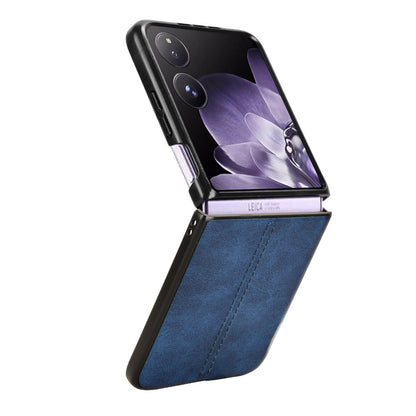 Xiaomi Mix Flip Cow Pattern Sewing Back Cover Phone Case - Premium PU Leather Texture PC + TPU Shockproof Protective Case, Scratch Resistant Slim Lightweight Anti-Fingerprint Full Coverage Mobile Cover