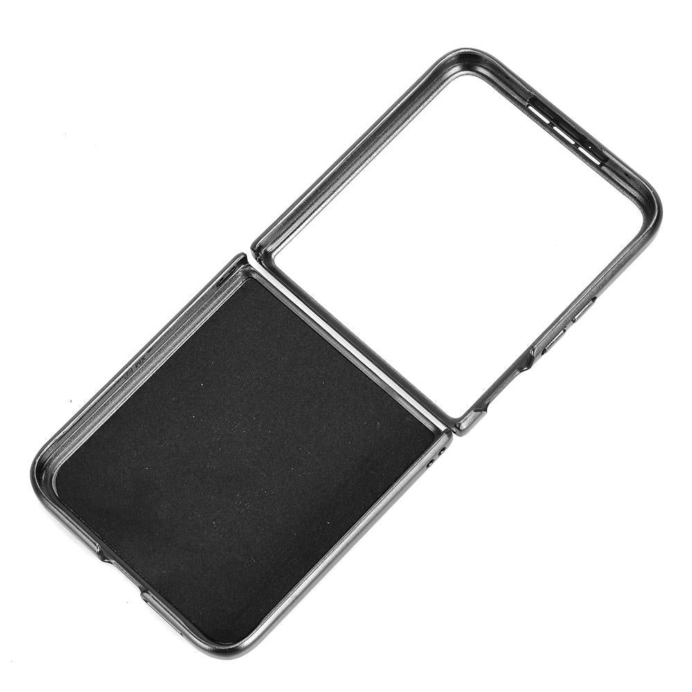 Xiaomi Mix Flip 2 Cow Pattern Sewing Back Cover Phone Case - Premium PU Leather Texture PC + TPU Shockproof Protective Case, Scratch Resistant Slim Lightweight Anti-Fingerprint Full Coverage Mobile Cover