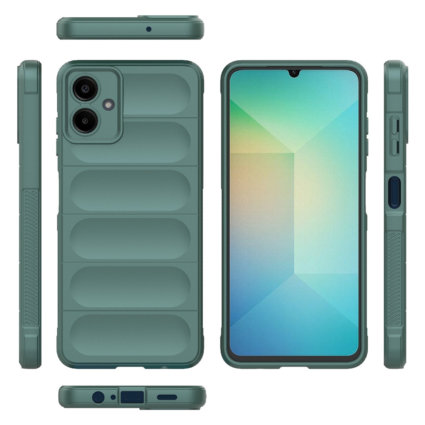Samsung Galaxy A06 4G Magic Shield TPU + Flannel Protective Phone Case Cover, Shockproof Scratch Resistant