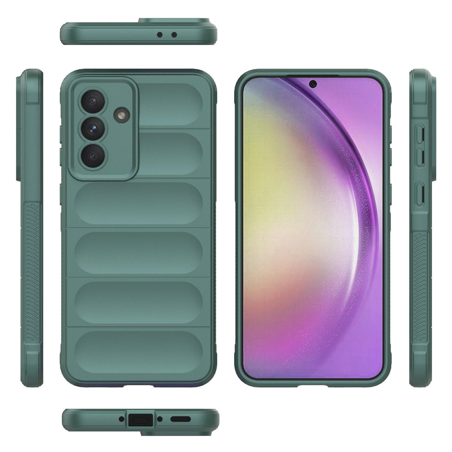 Samsung Galaxy A56 5G Magic Shield TPU + Flannel Protective Phone Case Cover, Shockproof Scratch Resistant