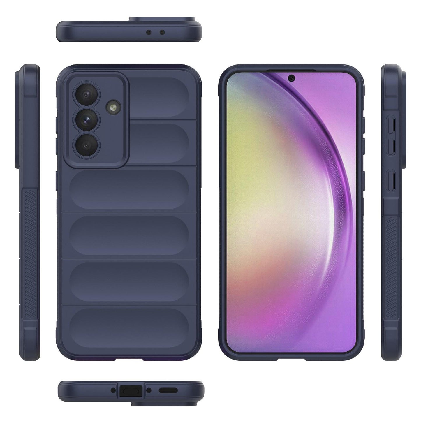 Samsung Galaxy A56 5G Magic Shield TPU + Flannel Protective Phone Case Cover, Shockproof Scratch Resistant