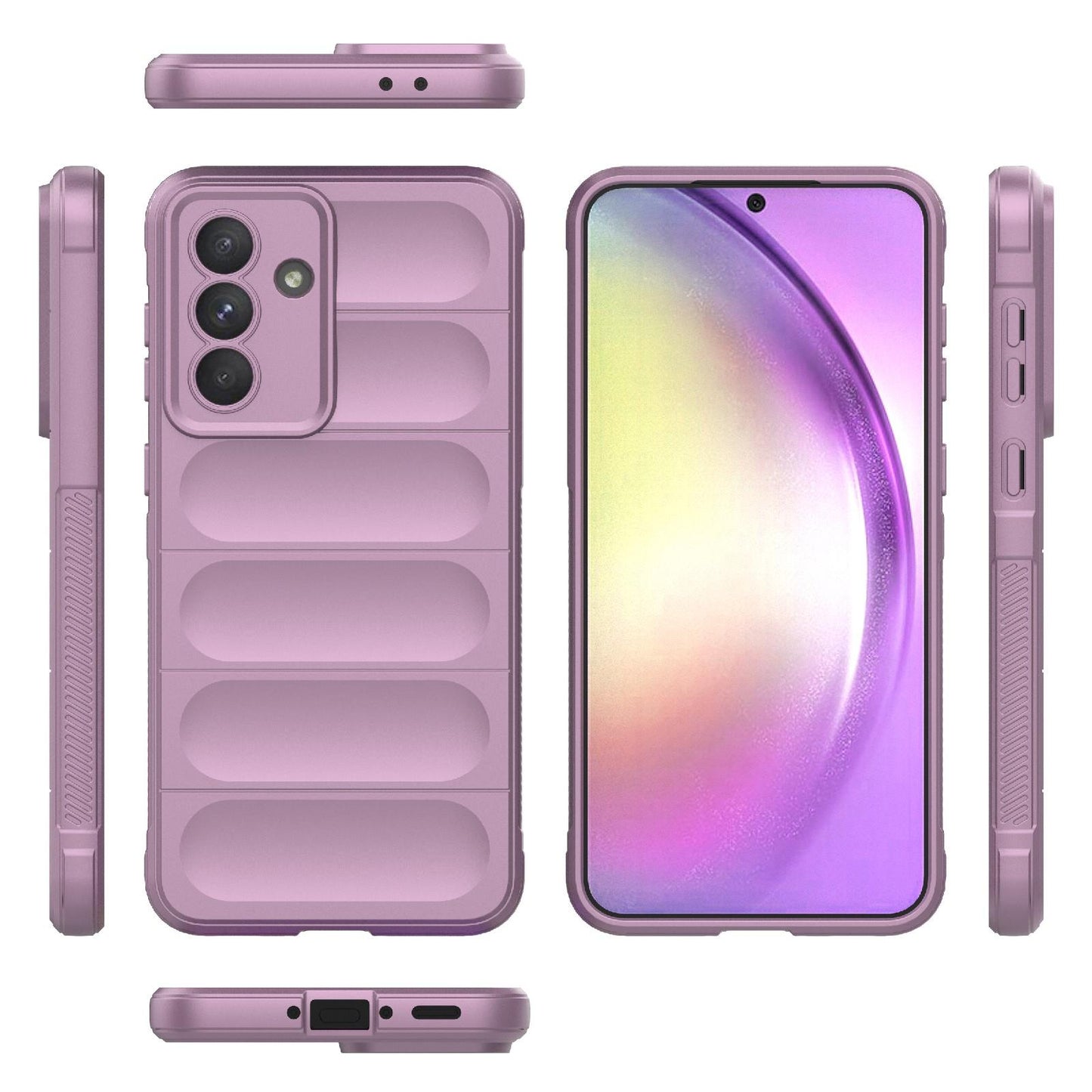 Samsung Galaxy A56 5G Magic Shield TPU + Flannel Protective Phone Case Cover, Shockproof Scratch Resistant