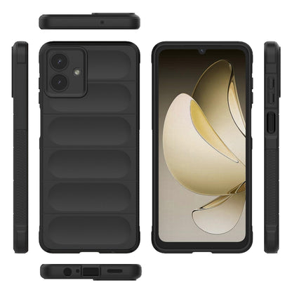 Samsung Galaxy A07 4G Magic Shield TPU + Flannel Protective Phone Case Cover, Shockproof Scratch Resistant