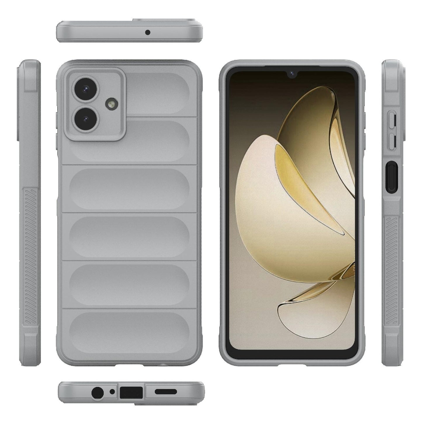 Samsung Galaxy A07 4G Magic Shield TPU + Flannel Protective Phone Case Cover, Shockproof Scratch Resistant
