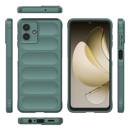 Samsung Galaxy A07 4G Magic Shield TPU + Flannel Protective Phone Case Cover, Shockproof Scratch Resistant