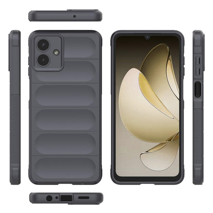 Samsung Galaxy A07 4G Magic Shield TPU + Flannel Protective Phone Case Cover, Shockproof Scratch Resistant