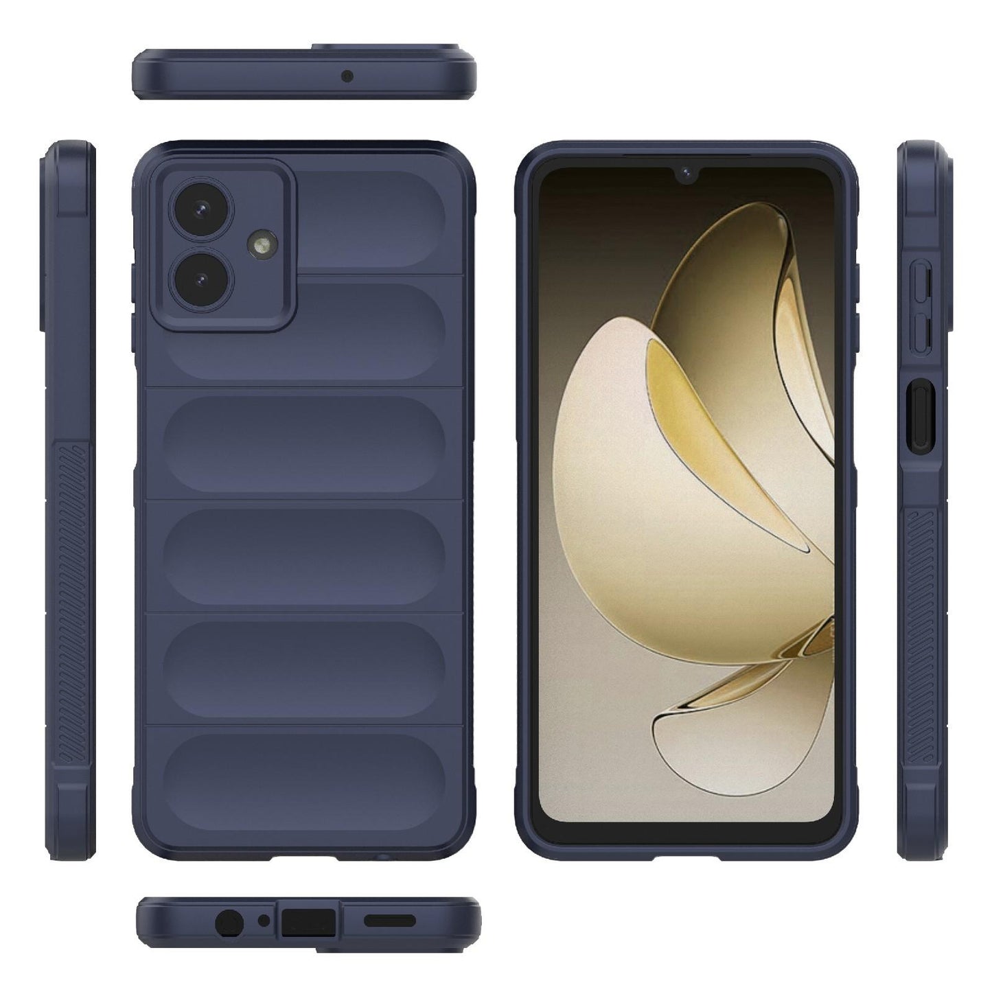 Samsung Galaxy A07 4G Magic Shield TPU + Flannel Protective Phone Case Cover, Shockproof Scratch Resistant