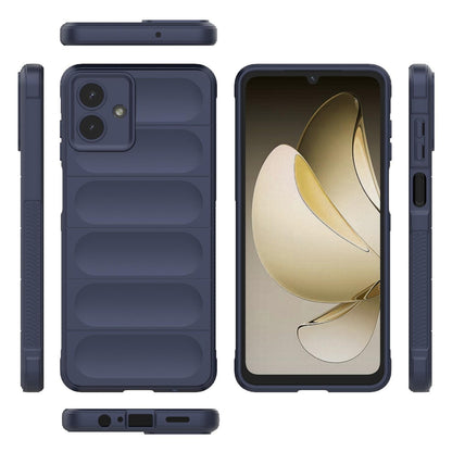 Samsung Galaxy A07 4G Magic Shield TPU + Flannel Protective Phone Case Cover, Shockproof Scratch Resistant