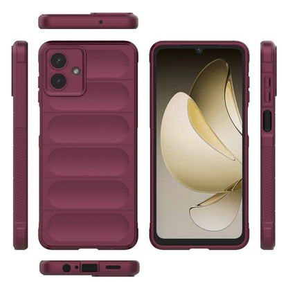 Samsung Galaxy A07 4G Magic Shield TPU + Flannel Protective Phone Case Cover, Shockproof Scratch Resistant