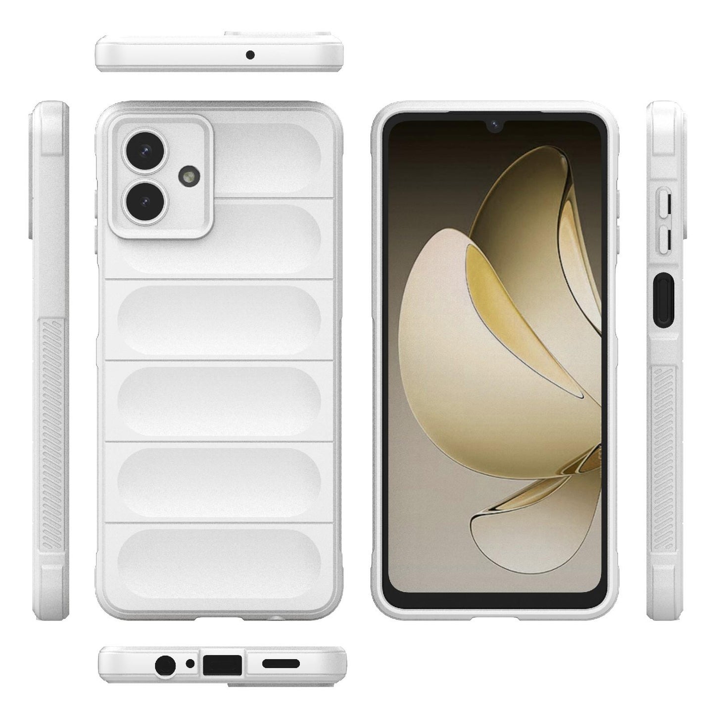 Samsung Galaxy A07 4G Magic Shield TPU + Flannel Protective Phone Case Cover, Shockproof Scratch Resistant
