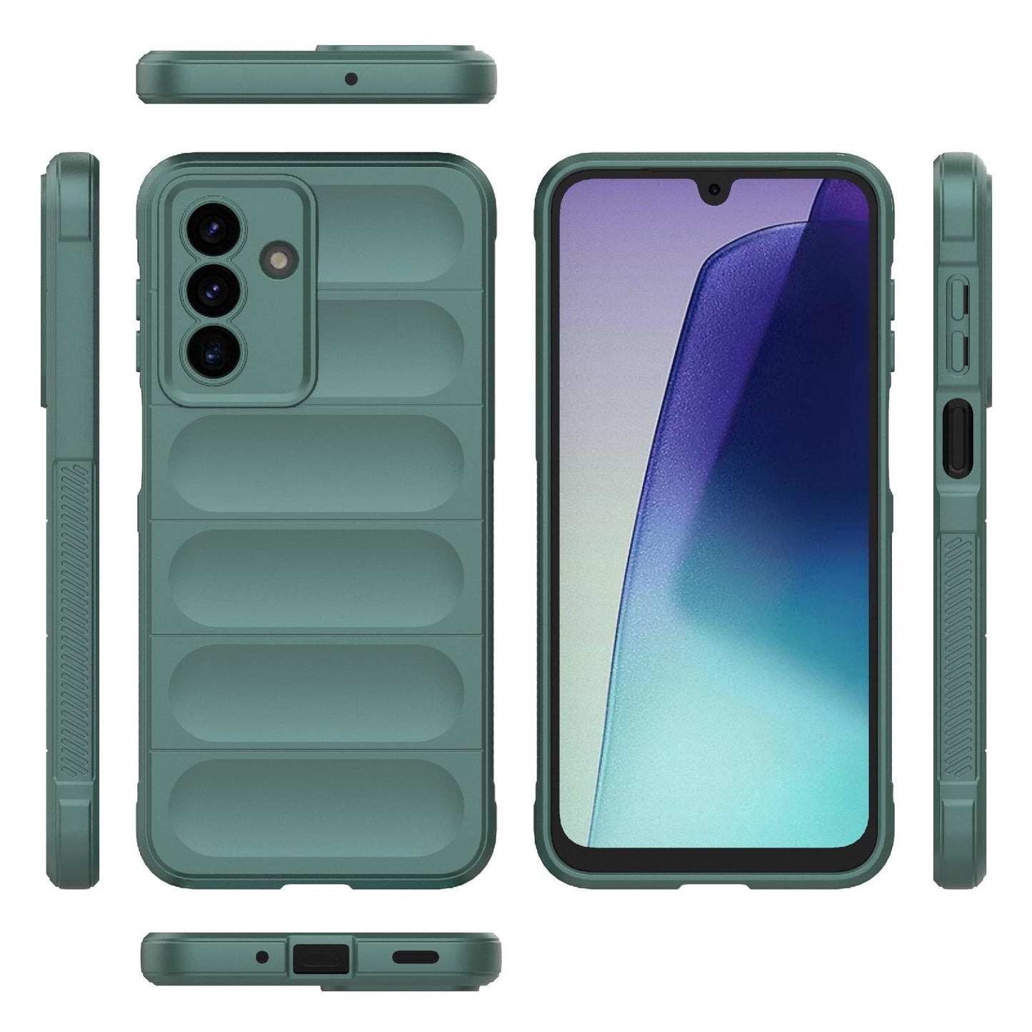 Samsung Galaxy A17 5G Magic Shield TPU + Flannel Protective Phone Case Cover, Shockproof Scratch Resistant