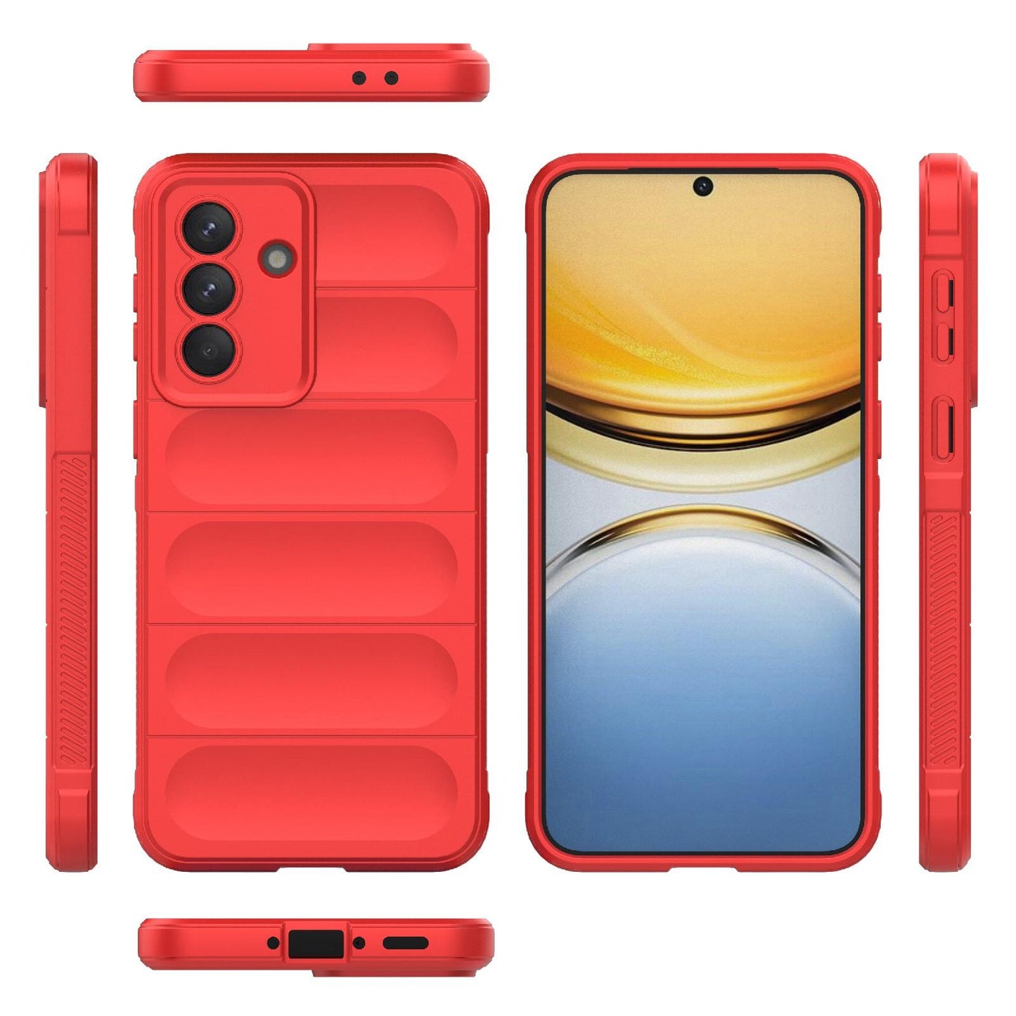 Samsung Galaxy A37 5G Magic Shield TPU + Flannel Protective Phone Case Cover, Shockproof Scratch Resistant