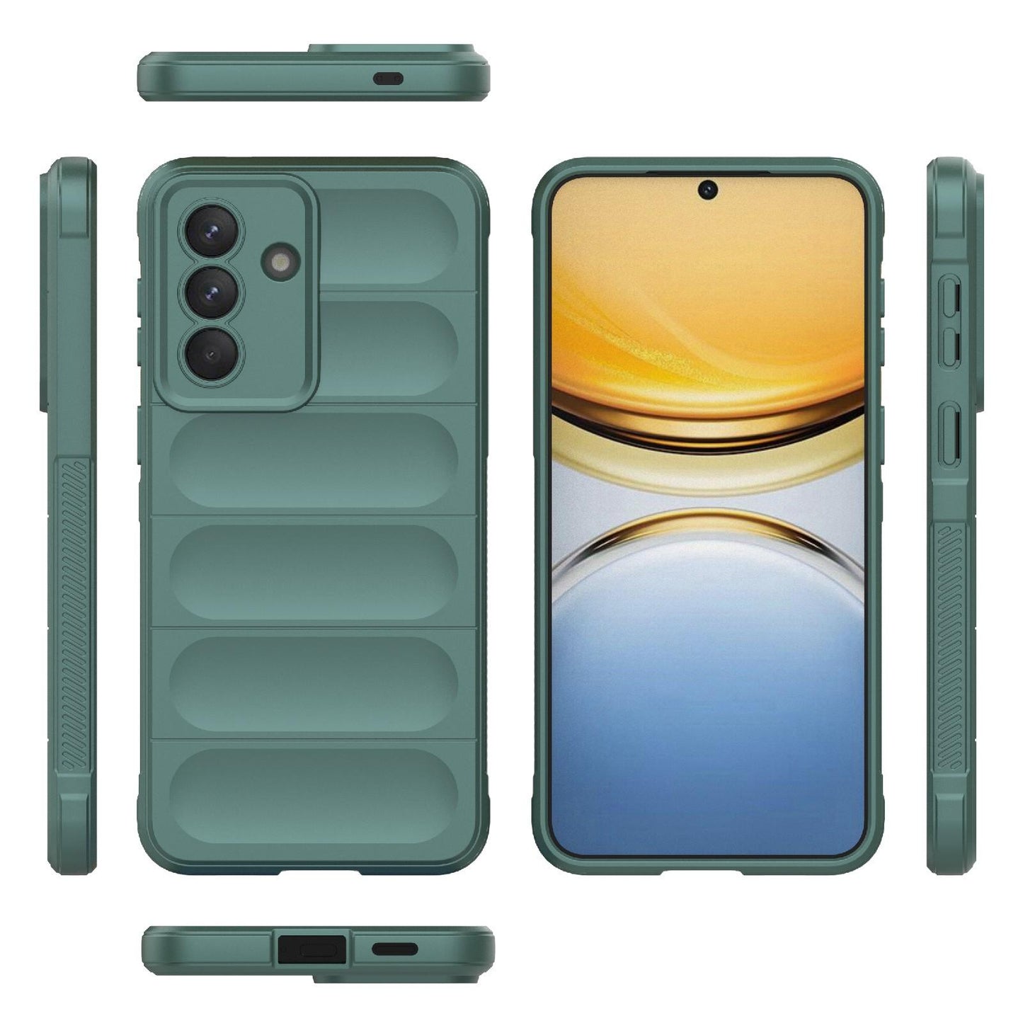 Samsung Galaxy A57 5G Magic Shield TPU + Flannel Protective Phone Case Cover, Shockproof Scratch Resistant