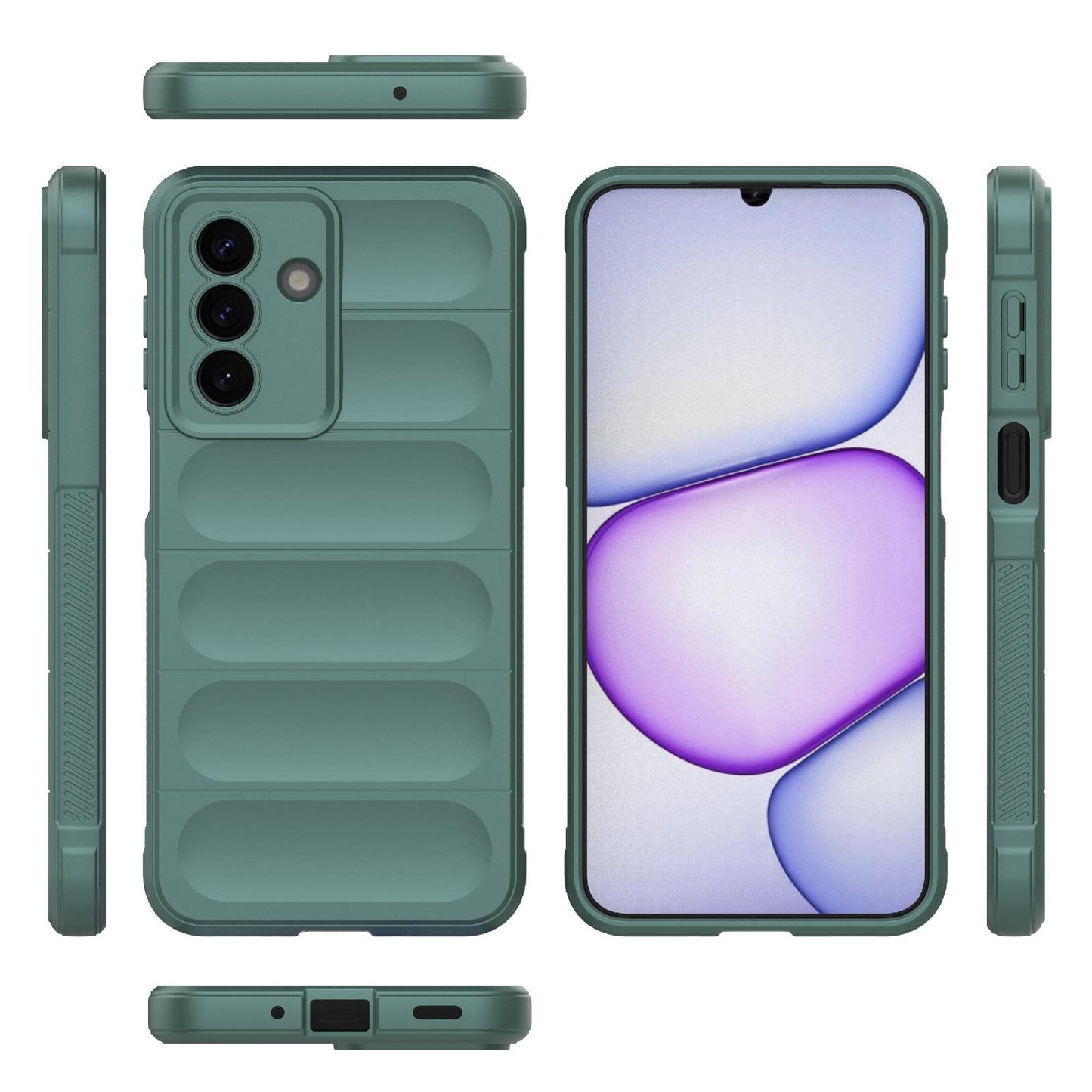 Samsung Galaxy A27 5G Magic Shield TPU + Flannel Protective Phone Case Cover, Shockproof Scratch Resistant