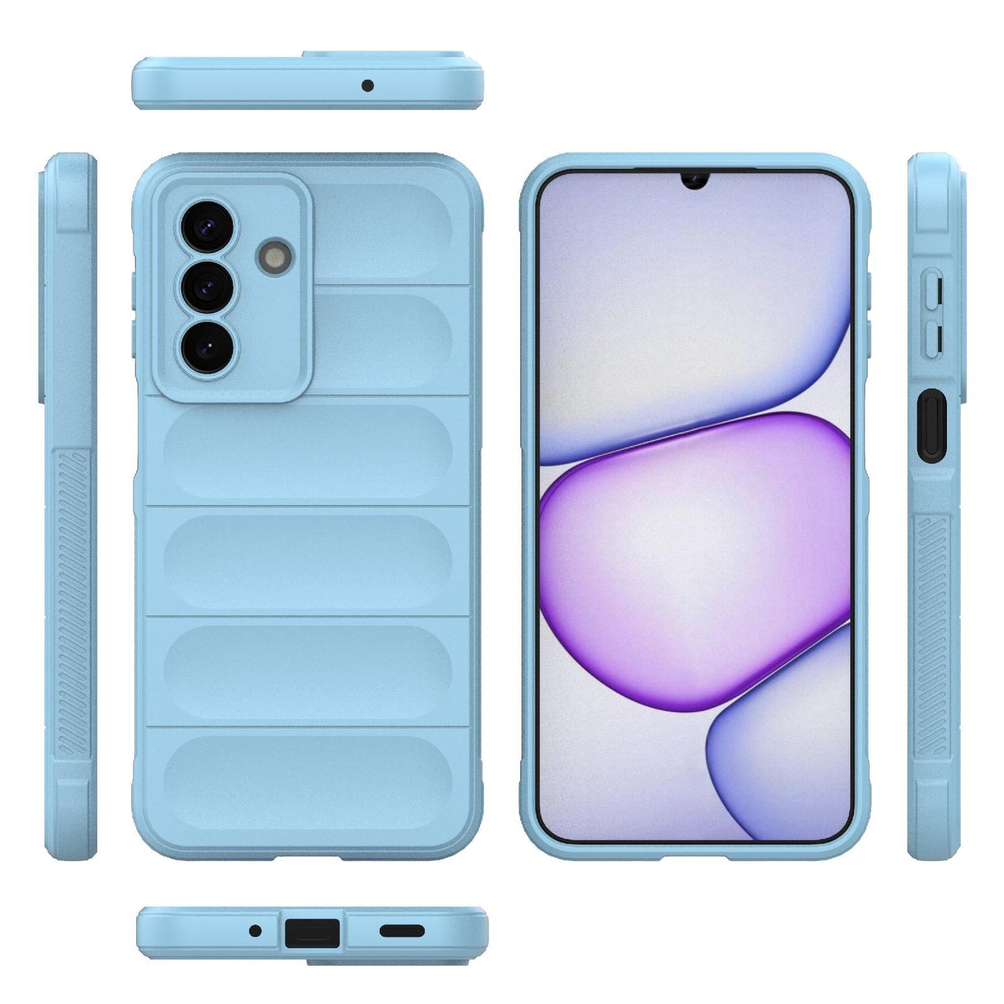 Samsung Galaxy A27 5G Magic Shield TPU + Flannel Protective Phone Case Cover, Shockproof Scratch Resistant