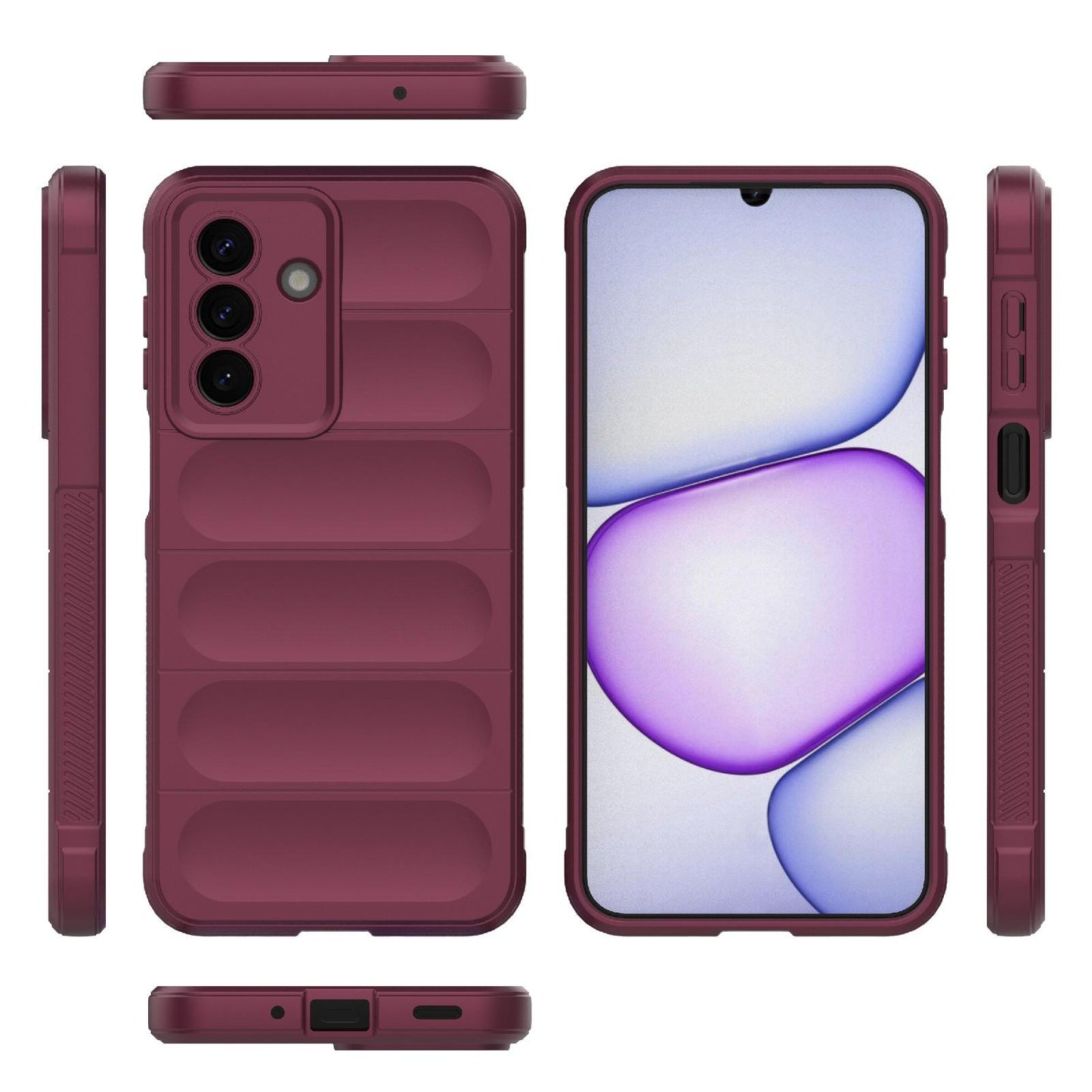 Samsung Galaxy A27 5G Magic Shield TPU + Flannel Protective Phone Case Cover, Shockproof Scratch Resistant