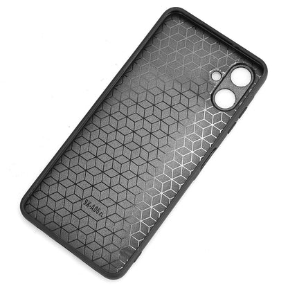 Samsung Galaxy A06 4G Cow Pattern Sewing Back Cover Phone Case - Premium PU Leather Texture PC + TPU Shockproof Protective Case, Scratch Resistant Slim Lightweight Anti-Fingerprint Full Coverage Mobile Cover