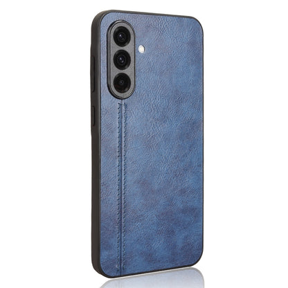 Samsung Galaxy A36 5G Cow Pattern Sewing Back Cover Phone Case - Premium PU Leather Texture PC + TPU Shockproof Protective Case, Scratch Resistant Slim Lightweight Anti-Fingerprint Full Coverage Mobile Cover
