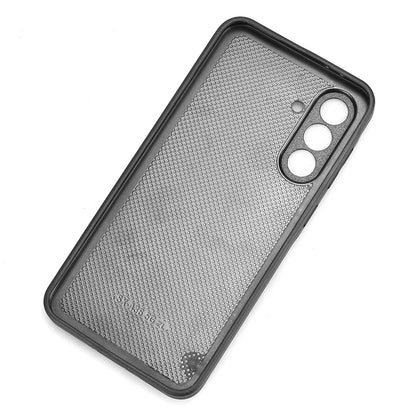 Samsung Galaxy A36 5G Cow Pattern Sewing Back Cover Phone Case - Premium PU Leather Texture PC + TPU Shockproof Protective Case, Scratch Resistant Slim Lightweight Anti-Fingerprint Full Coverage Mobile Cover