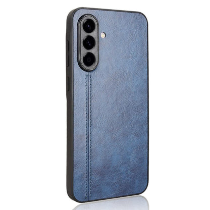 Samsung Galaxy A56 5G Cow Pattern Sewing Back Cover Phone Case - Premium PU Leather Texture PC + TPU Shockproof Protective Case, Scratch Resistant Slim Lightweight Anti-Fingerprint Full Coverage Mobile Cover