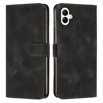Samsung Galaxy A06 4G Dream Triangle Leather Wallet Phone Case with Lanyard, Card Slot, Cash Compartment, Foldable Kickstand, Shockproof PU TPU Protective Cover