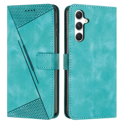 Samsung Galaxy A56 5G Dream Triangle Leather Wallet Phone Case with Lanyard, Card Slot, Cash Compartment, Foldable Kickstand, Shockproof PU TPU Protective Cover
