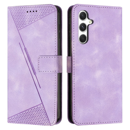 Samsung Galaxy A56 5G Dream Triangle Leather Wallet Phone Case with Lanyard, Card Slot, Cash Compartment, Foldable Kickstand, Shockproof PU TPU Protective Cover