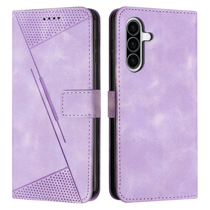 Samsung Galaxy A36 5G Dream Triangle Leather Wallet Phone Case with Lanyard, Card Slot, Cash Compartment, Foldable Kickstand, Shockproof PU TPU Protective Cover