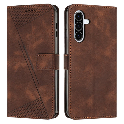 Samsung Galaxy A36 5G Dream Triangle Leather Wallet Phone Case with Lanyard, Card Slot, Cash Compartment, Foldable Kickstand, Shockproof PU TPU Protective Cover