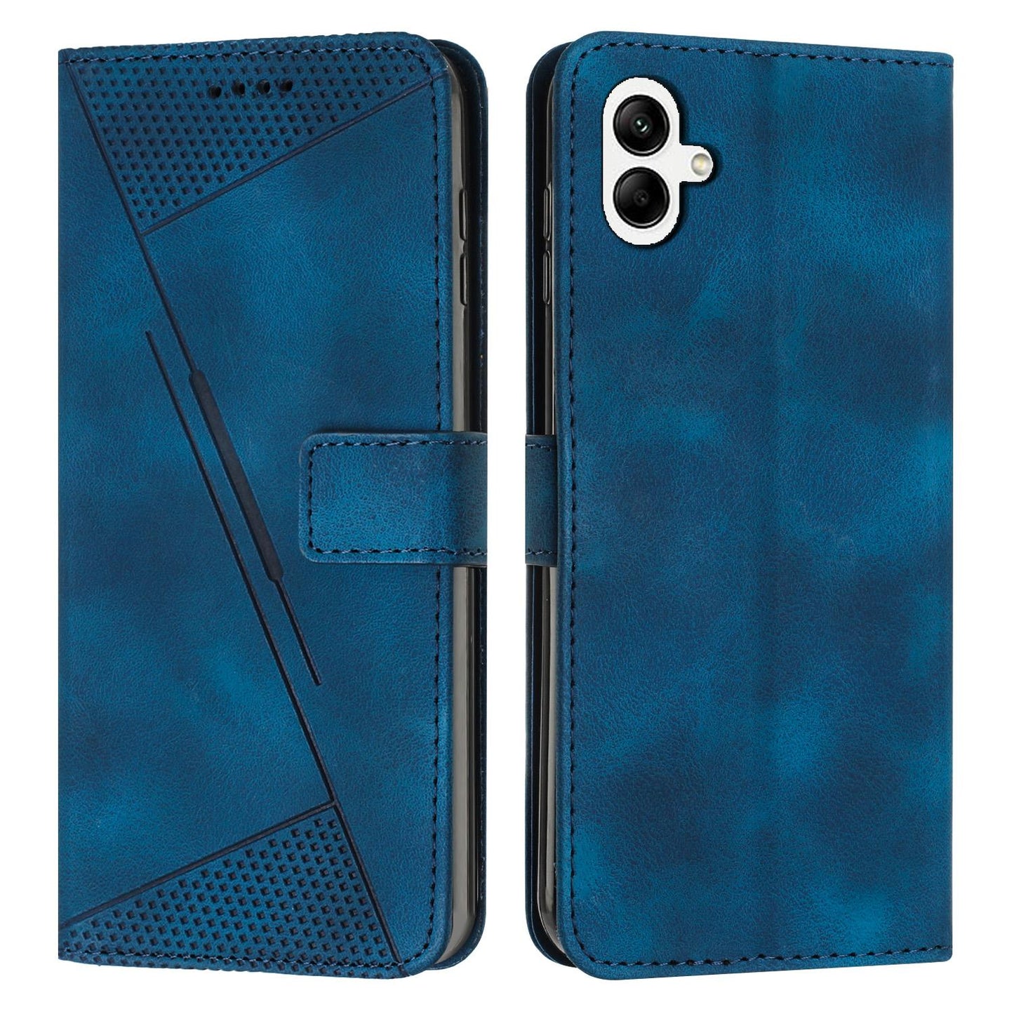 Samsung Galaxy A07 4G Dream Triangle Leather Wallet Phone Case with Lanyard, Card Slot, Cash Compartment, Foldable Kickstand, Shockproof PU TPU Protective Cover