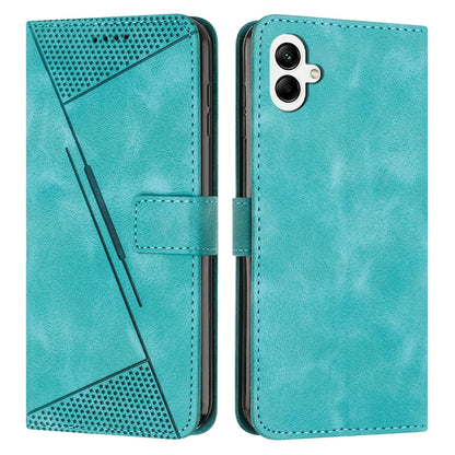 Samsung Galaxy A07 4G Dream Triangle Leather Wallet Phone Case with Lanyard, Card Slot, Cash Compartment, Foldable Kickstand, Shockproof PU TPU Protective Cover