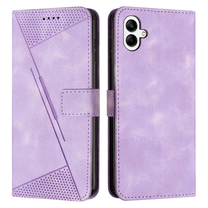 Samsung Galaxy A07 4G Dream Triangle Leather Wallet Phone Case with Lanyard, Card Slot, Cash Compartment, Foldable Kickstand, Shockproof PU TPU Protective Cover
