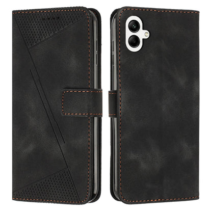 Samsung Galaxy A07 4G Dream Triangle Leather Wallet Phone Case with Lanyard, Card Slot, Cash Compartment, Foldable Kickstand, Shockproof PU TPU Protective Cover
