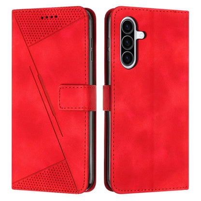 Samsung Galaxy A27 5G Dream Triangle Leather Wallet Phone Case with Lanyard, Card Slot, Cash Compartment, Foldable Kickstand, Shockproof PU TPU Protective Cover