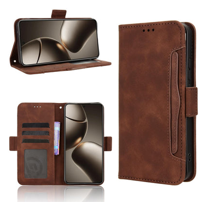 Xiaomi 15T 5G Skin Feel PU Leather Wallet Phone Case with Card Slots, Cash Pocket, Magnetic Closure, Built-In Stand, Full Protection TPU Cover
