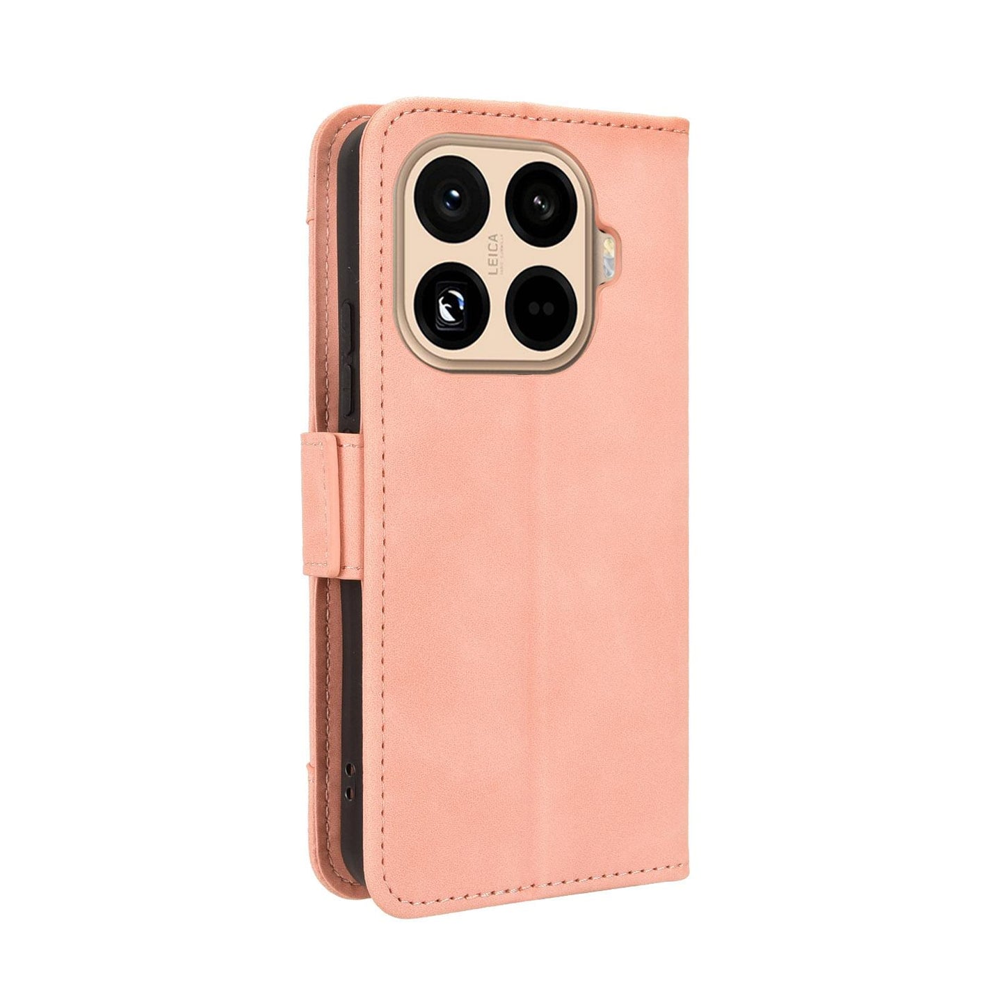 Xiaomi 15T Pro 5G Skin Feel PU Leather Wallet Phone Case with Card Slots, Cash Pocket, Magnetic Closure, Built-In Stand, Full Protection TPU Cover