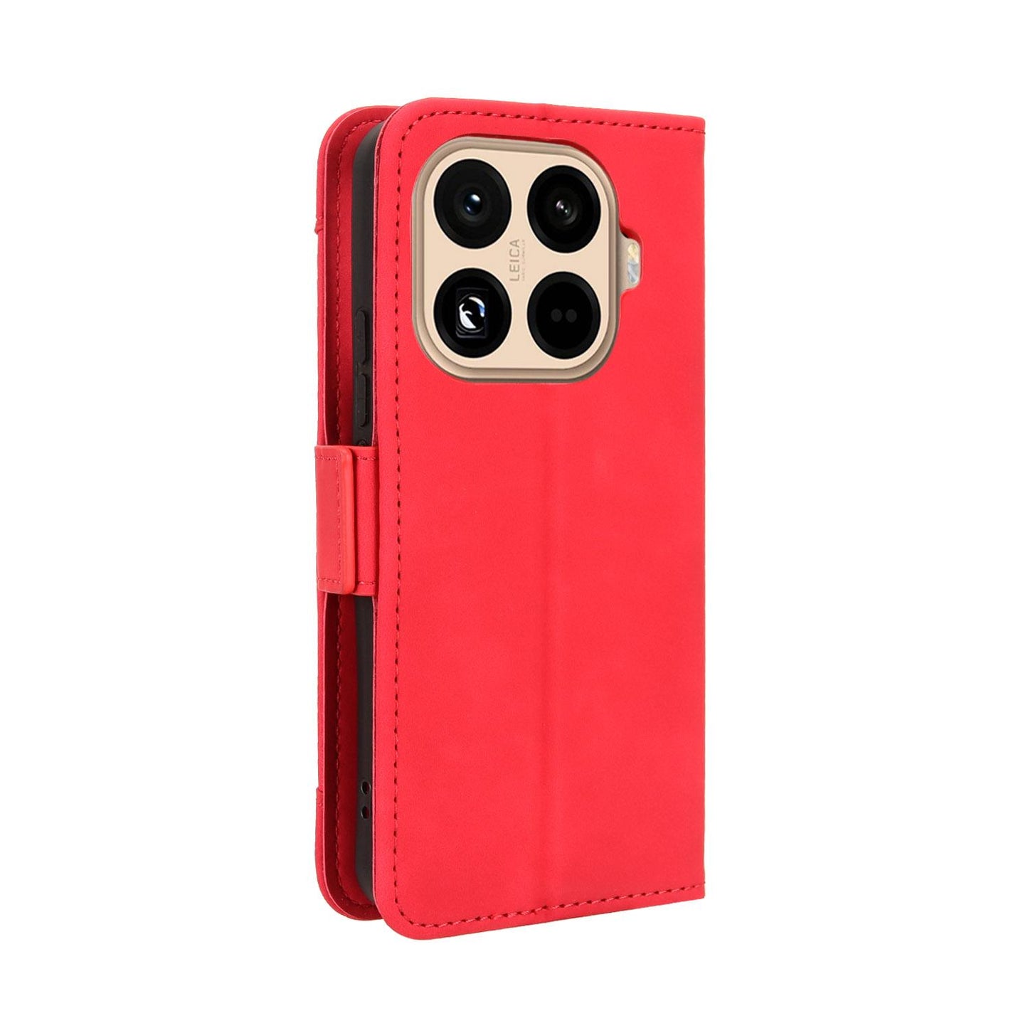 Xiaomi 15T Pro 5G Skin Feel PU Leather Wallet Phone Case with Card Slots, Cash Pocket, Magnetic Closure, Built-In Stand, Full Protection TPU Cover