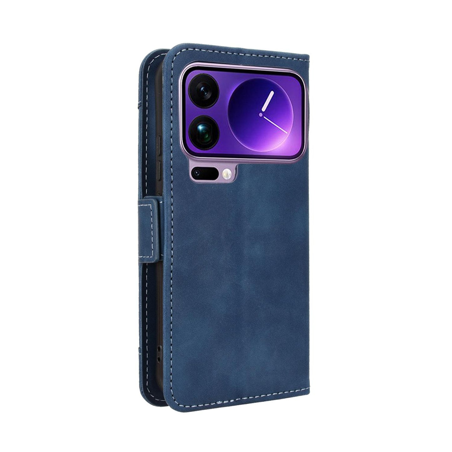 Xiaomi 17 Pro Max Skin Feel PU Leather Wallet Phone Case with Card Slots, Cash Pocket, Magnetic Closure, Built-In Stand, Full Protection TPU Cover