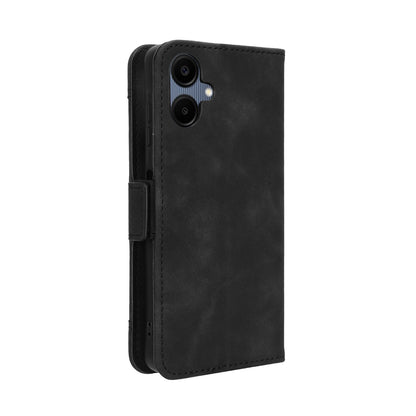 Samsung Galaxy A06 Skin Feel PU Leather Wallet Phone Case with Card Slots, Cash Pocket, Magnetic Closure, Built-In Stand, Full Protection TPU Cover