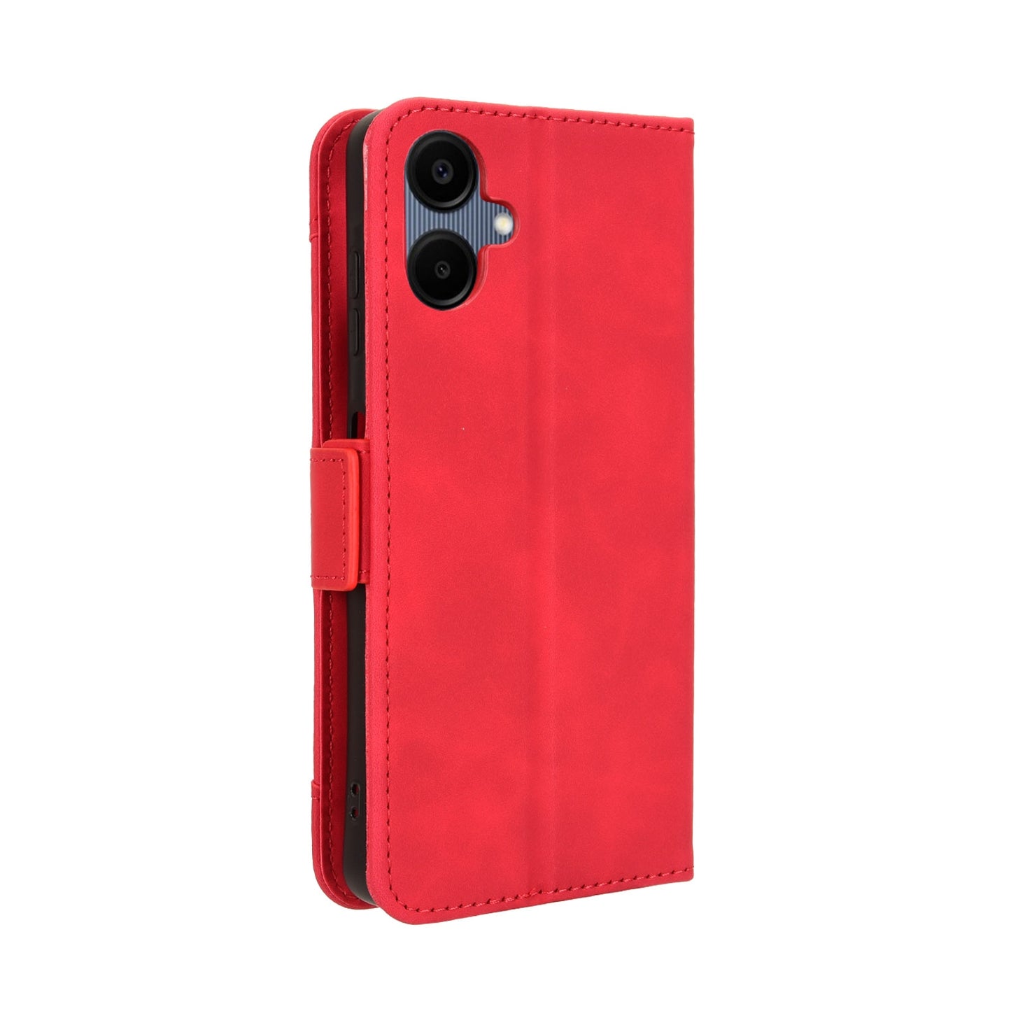 Samsung Galaxy A06 Skin Feel PU Leather Wallet Phone Case with Card Slots, Cash Pocket, Magnetic Closure, Built-In Stand, Full Protection TPU Cover