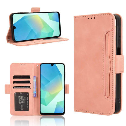 Samsung Galaxy A16 5G Skin Feel PU Leather Wallet Phone Case with Card Slots, Cash Pocket, Magnetic Closure, Built-In Stand, Full Protection TPU Cover