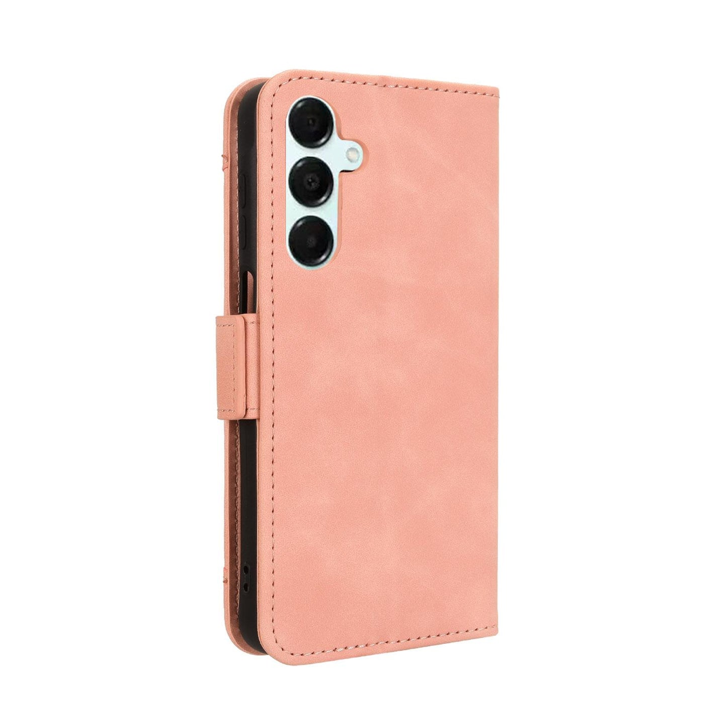 Samsung Galaxy A16 5G Skin Feel PU Leather Wallet Phone Case with Card Slots, Cash Pocket, Magnetic Closure, Built-In Stand, Full Protection TPU Cover