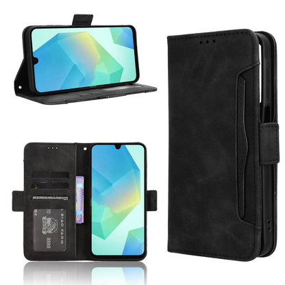 Samsung Galaxy A16 5G Skin Feel PU Leather Wallet Phone Case with Card Slots, Cash Pocket, Magnetic Closure, Built-In Stand, Full Protection TPU Cover
