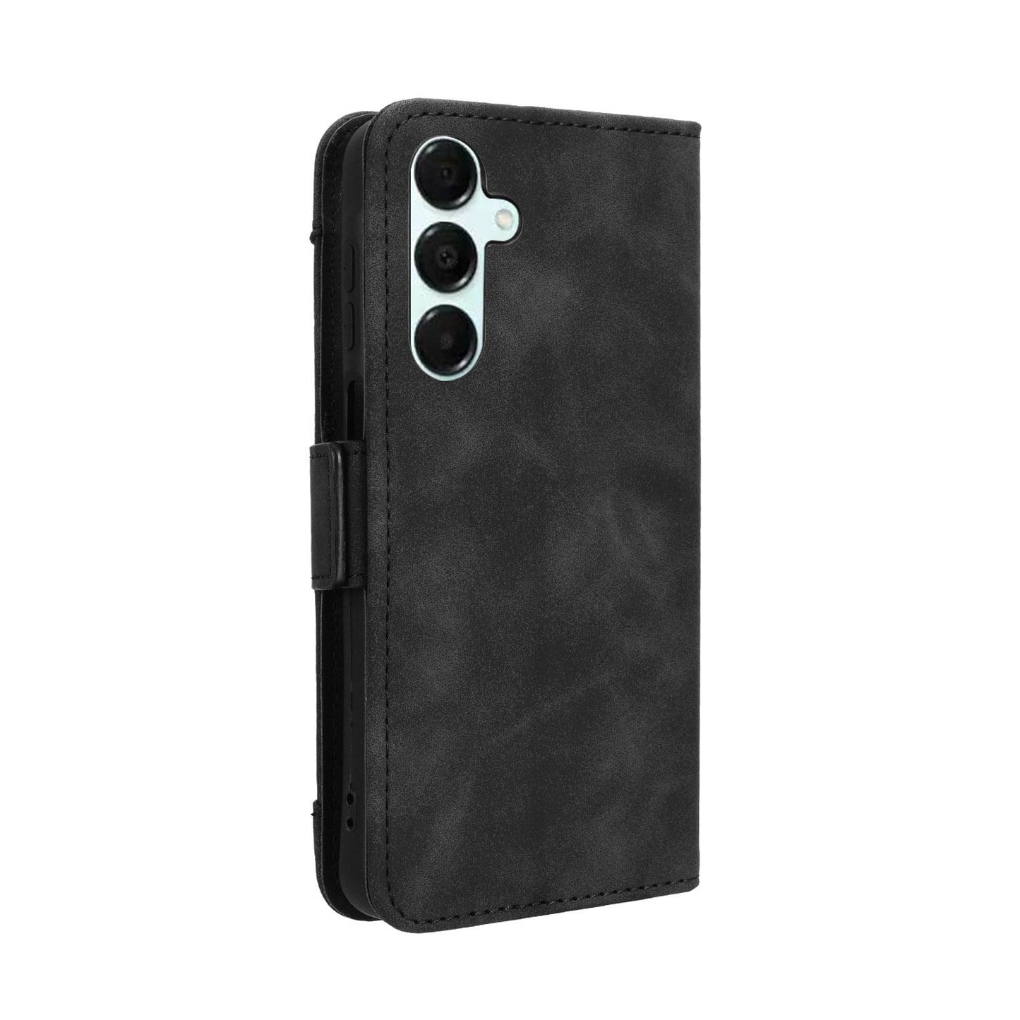 Samsung Galaxy A16 5G Skin Feel PU Leather Wallet Phone Case with Card Slots, Cash Pocket, Magnetic Closure, Built-In Stand, Full Protection TPU Cover