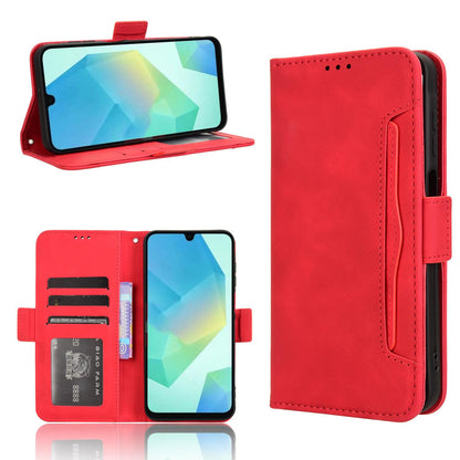 Samsung Galaxy A16 5G Skin Feel PU Leather Wallet Phone Case with Card Slots, Cash Pocket, Magnetic Closure, Built-In Stand, Full Protection TPU Cover