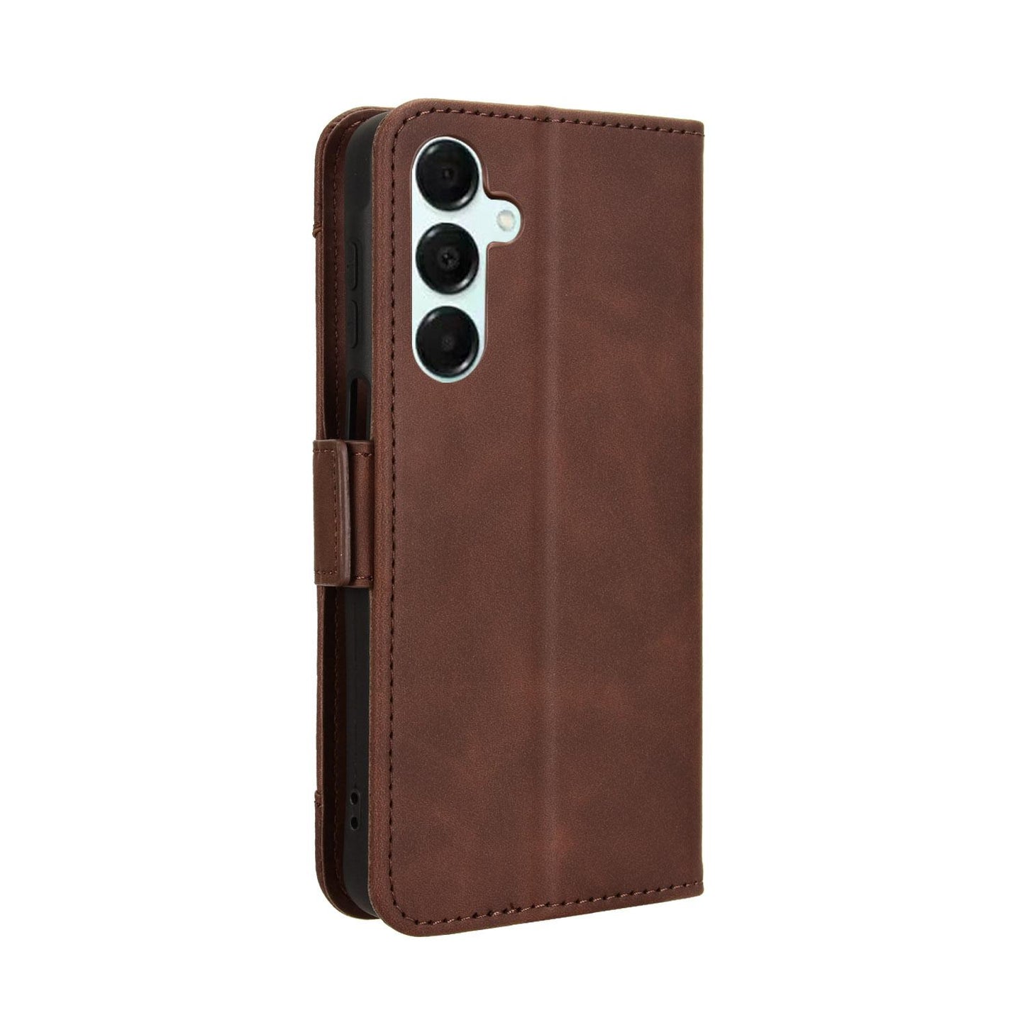 Samsung Galaxy A16 5G Skin Feel PU Leather Wallet Phone Case with Card Slots, Cash Pocket, Magnetic Closure, Built-In Stand, Full Protection TPU Cover